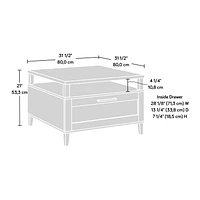 Sauder La Collection Tiffin Line Table basse, Finition Raven Oak, 433510