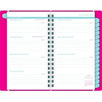 Agenda De Poche Hebdomadaire/Mensuel 2024 Mead, Pop En Couleurs Agenda hebdomadaire