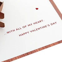 Carte en 3 dimensions de la Saint-Valentin, Paper Wonder de Hallmark (« All Of My Heart »)