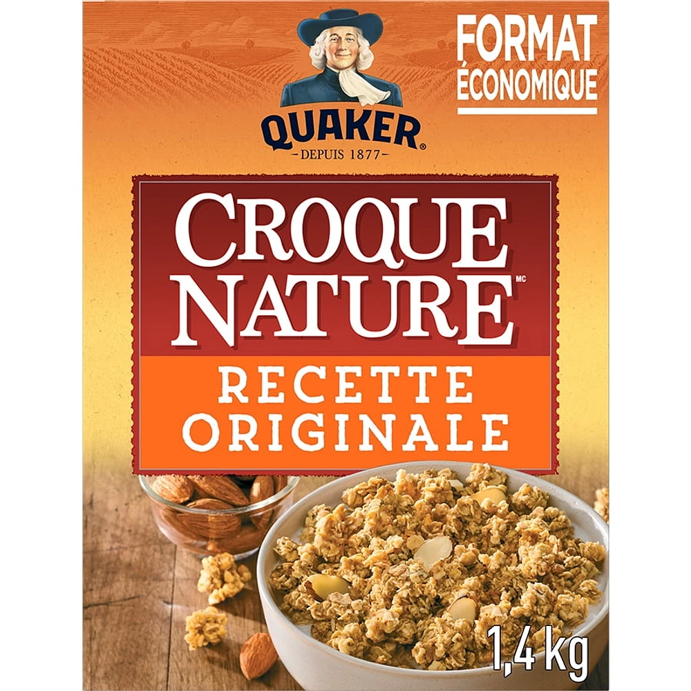 Quaker Harvest Crunch Original Granola Cereal, 1.4kg