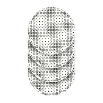 Paquet de 4 assiettes à dîner