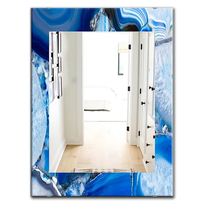 Designart 'Marbled Geode 11' Miroir Mid-Century - Miroir Mural - 28x40