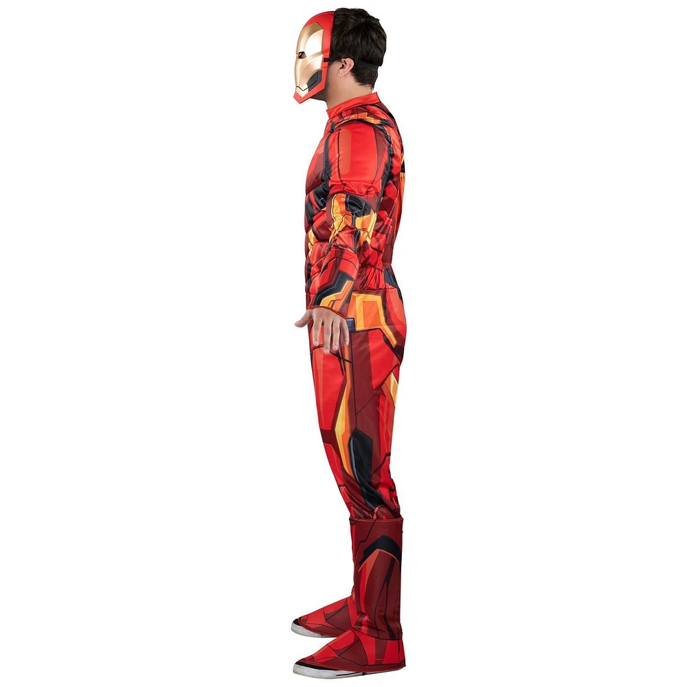 Déguisement Iron Man MARVEL pour adulte - Combinaison rembourrée et masque en plastique 3D