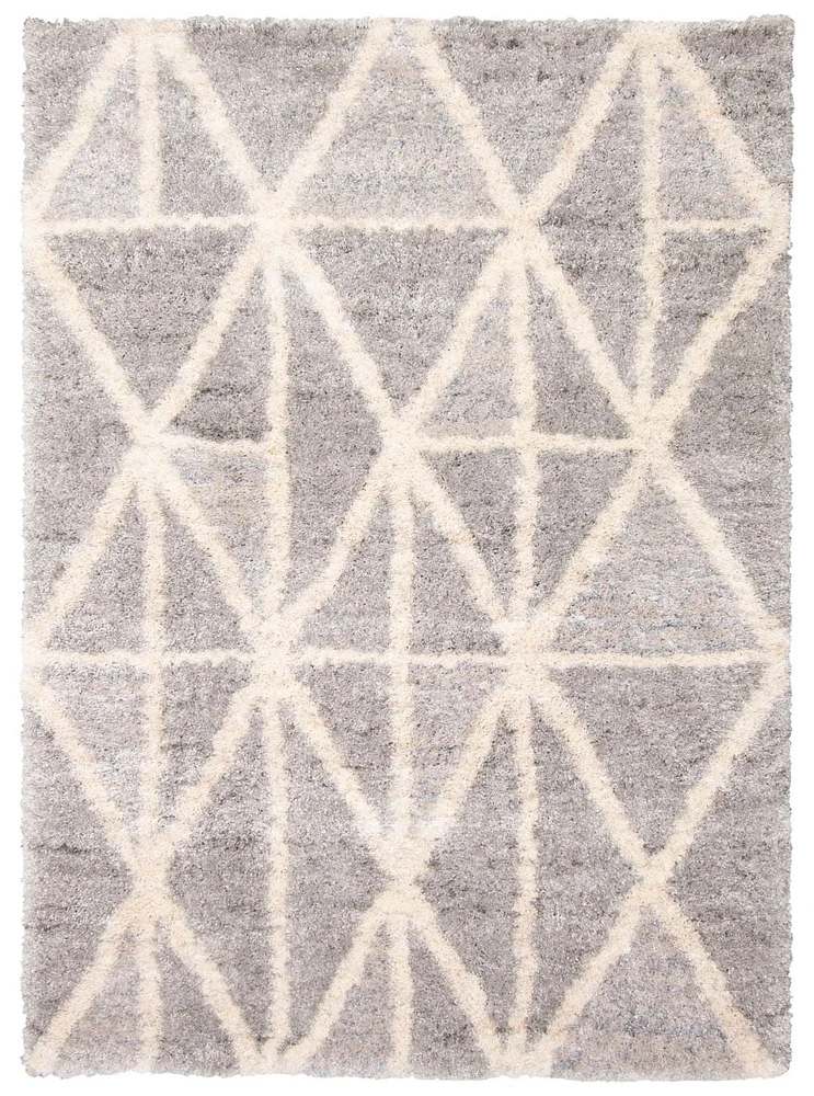 ECARPET Geometric Indoor Frieze Area Rug, Ultra Soft & Plush Lova Collection
