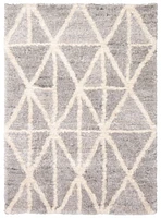 ECARPET Geometric Indoor Frieze Area Rug, Ultra Soft & Plush Lova Collection