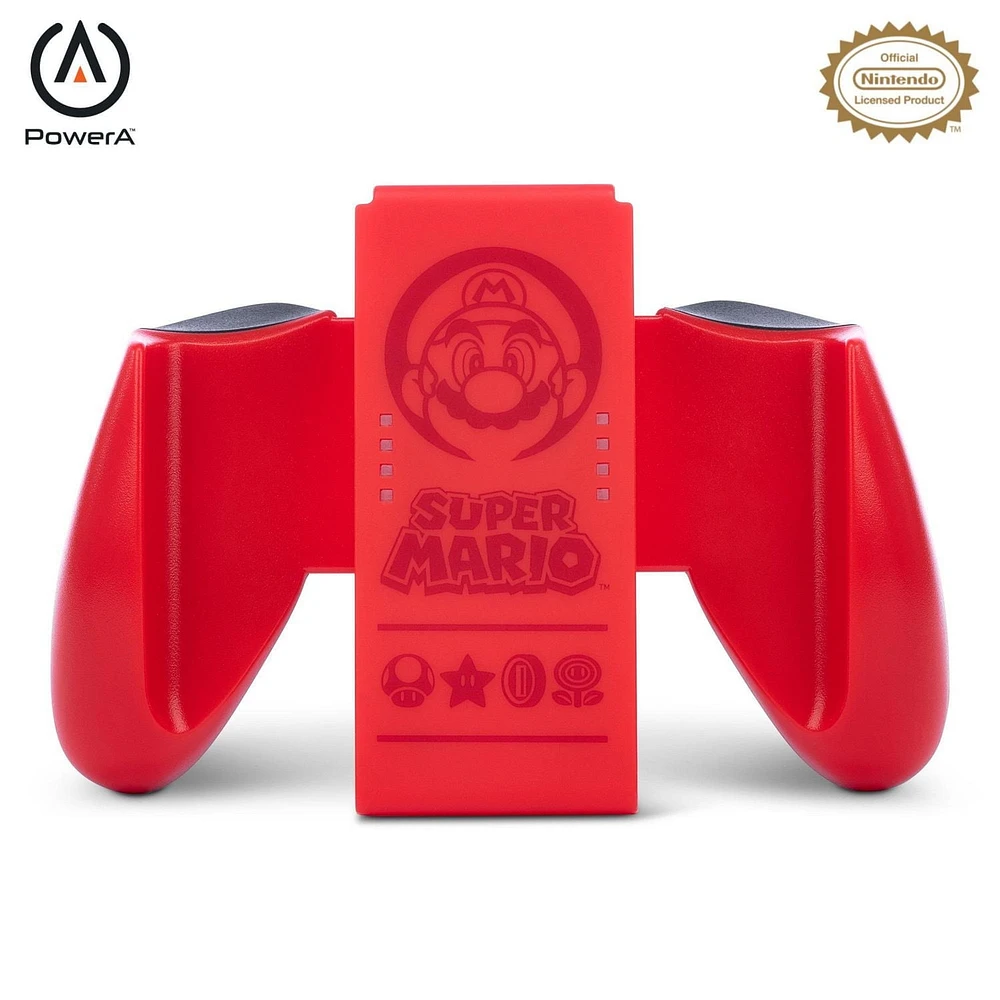 PowerA Joy-Con Comfort Grip for Nintendo Switch - Super Mario Red, Nintendo Switch