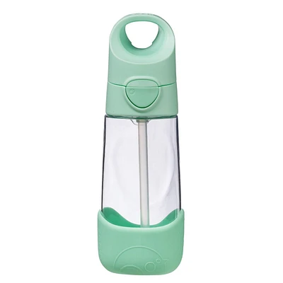 b.box - 15oz Tritan Straw Bottle: Modern Water Bottle with Flip Straw for Toddlers & Kids. Spill Proof, Leak Proof, BPA Free. Great for School/Daycare or Next Step after Sippy Cups