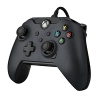 PDP Gaming Wired Controller: Raven Black - Xbox Series X|S, Xbox One, Xbox, Windows 10, 049-012-NA-BK