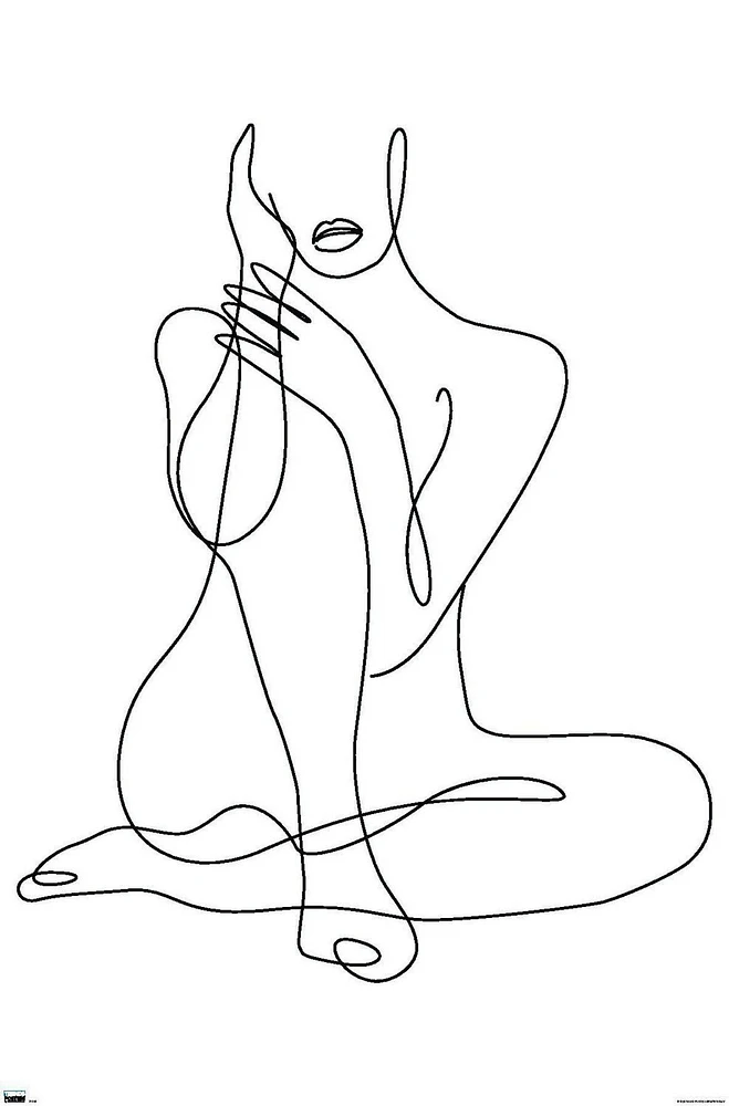 Femme - Dessin au trait continu