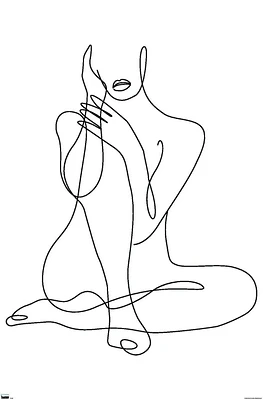 Femme - Dessin au trait continu