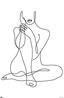 Femme - Dessin au trait continu