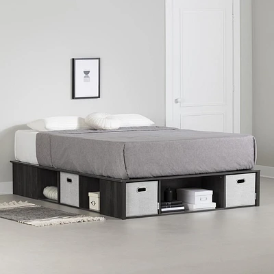 Lit plateforme avec paniers de la collection Flexible South Shore