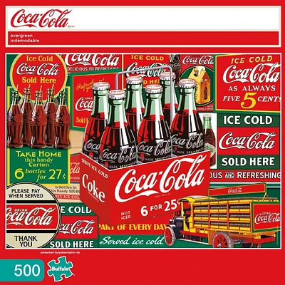 Buffalo Games Le puzzle Americana Coca-Cola Evergreen en 500 pièces
