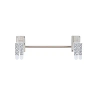 Porte-serviette à mains pour la salle de bain Command(MC), BATH41-SN-EF, nickel satiné, 1,4 kg (3 lb) BATH41-SN-EF, nickel satiné
