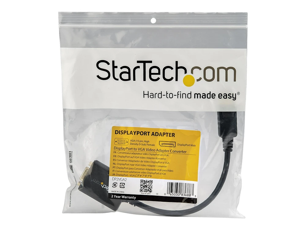 StarTech.com DisplayPort to VGA Video Adapter Converter