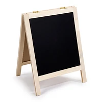 Time 4 Crafts DIY inachevé Ensemble de tableau noir en bois A-Frame
