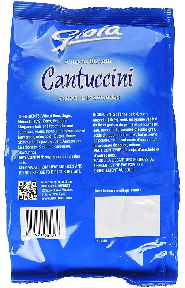 Gioia Cantuccini biscuits aux amandes 200 grammes