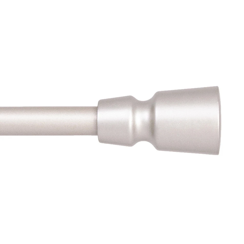 Mainstays 28-48" (71 - 122 cm) Lee Adjustable Petite Café Curtain Rod 1/2" (1.27cm) Diameter, Satin Nickel