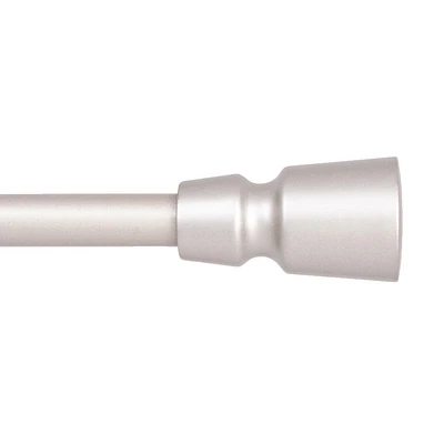 Mainstays 28-48" (71 - 122 cm) Lee Adjustable Petite Café Curtain Rod 1/2" (1.27cm) Diameter, Satin Nickel