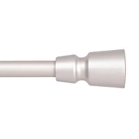 Mainstays 28-48" (71 - 122 cm) Lee Adjustable Petite Café Curtain Rod 1/2" (1.27cm) Diameter, Satin Nickel
