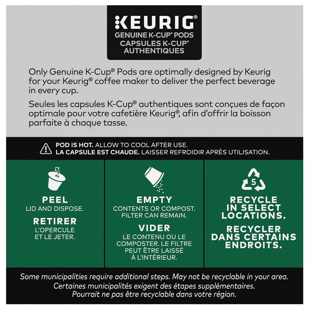STARBUCKS® Mélange Nordique® Café Moulu Torréfaction Starbucks Blonde® K-Cup® capsules 10 unités 10 pièces