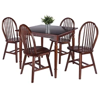 Table de salle à manger à abattant Mornay 5 pièces avec chaises