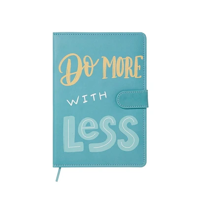 Markings by C.R. Gibson Teal Colored Leatherette  Journal/Organizer/ Planner With Magnetic Closure Tab, Green Magnetic Tab Journal