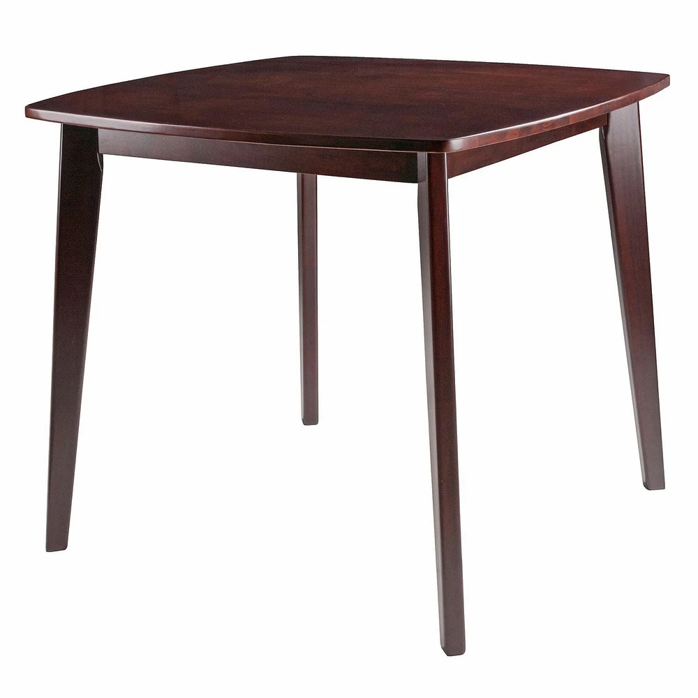 Winsome Pauline 5-Pc Set Table with Chairs, Walnut Finish