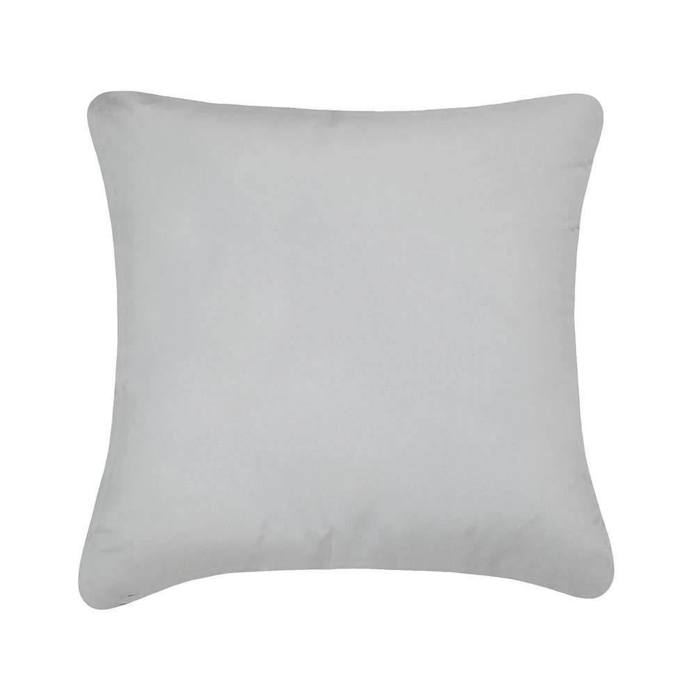 Coussin imprimé abstrait gris