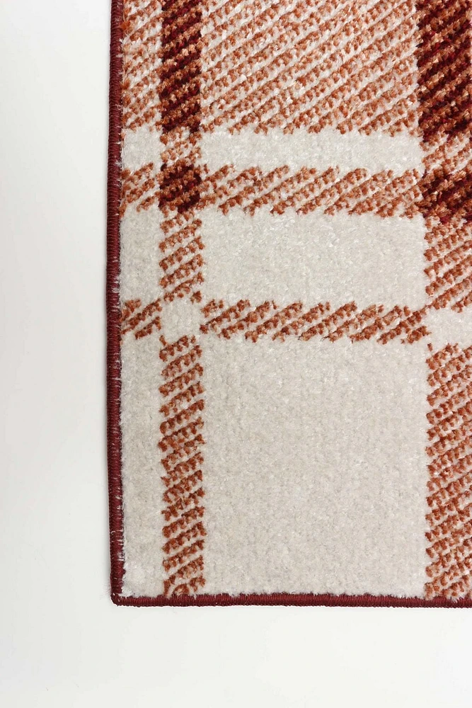 ECARPET Washable Plaid Area Rug & Runner for Kitchen, Bedside, Living Room, Hallway