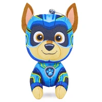 PAW Patrol : La Super Patrouille le film, Peluche miniature Chase Super Patrouille de 10 cm, animaux en peluche miniatures avec attache pour porte-clés, jouets pour garçons et filles à partir de 3 ans