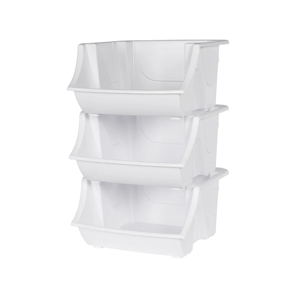 Bacs empilable Mainstays - paquet de 2