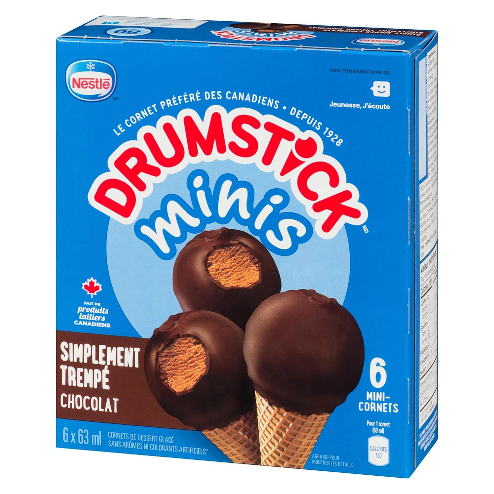 NESTLÉ® DRUMSTICK® Minis Simply Dipped Chocolate 6-Pack