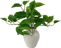 Mainstays intérieur Pothos doré artificiel en pot, couleur verte, hauteur assemblée: 33cm Piliers Pothos doré en pot