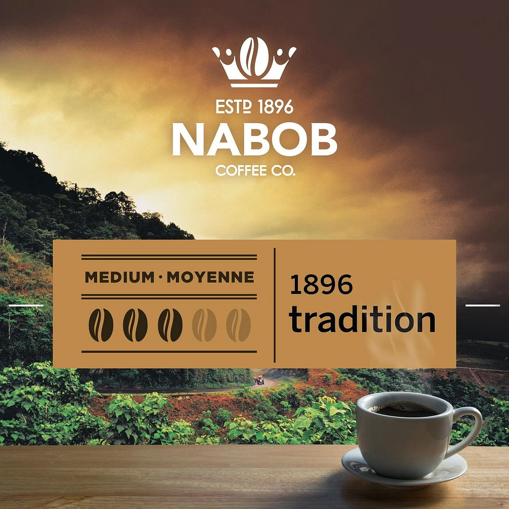 Dosettes de café Nabob 1896 Tradition compostables à 100 %