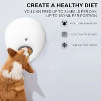 Instachew Purechew Mix 5-Meal Automatic Pet Feeder, Dry & Wet Food Automatic Cat Feeder