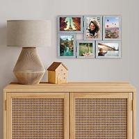 Hometrends Ultima Multi Hinged Collage Frame, Faded Turquoise 17.40x12in, 17.40 x 12 inch