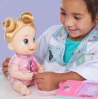 Baby Alive poupée Lulu Achoo, poupée interactive de 30 cm avec sons, lumières, mouvements et accessoires, cheveux blonds, enfants, dès 3 ans