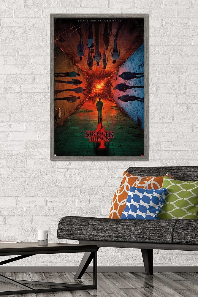 Netflix Stranger Things: Season 4 - Group Teaser One Sheet Wall Poster, 22.375" x 34"