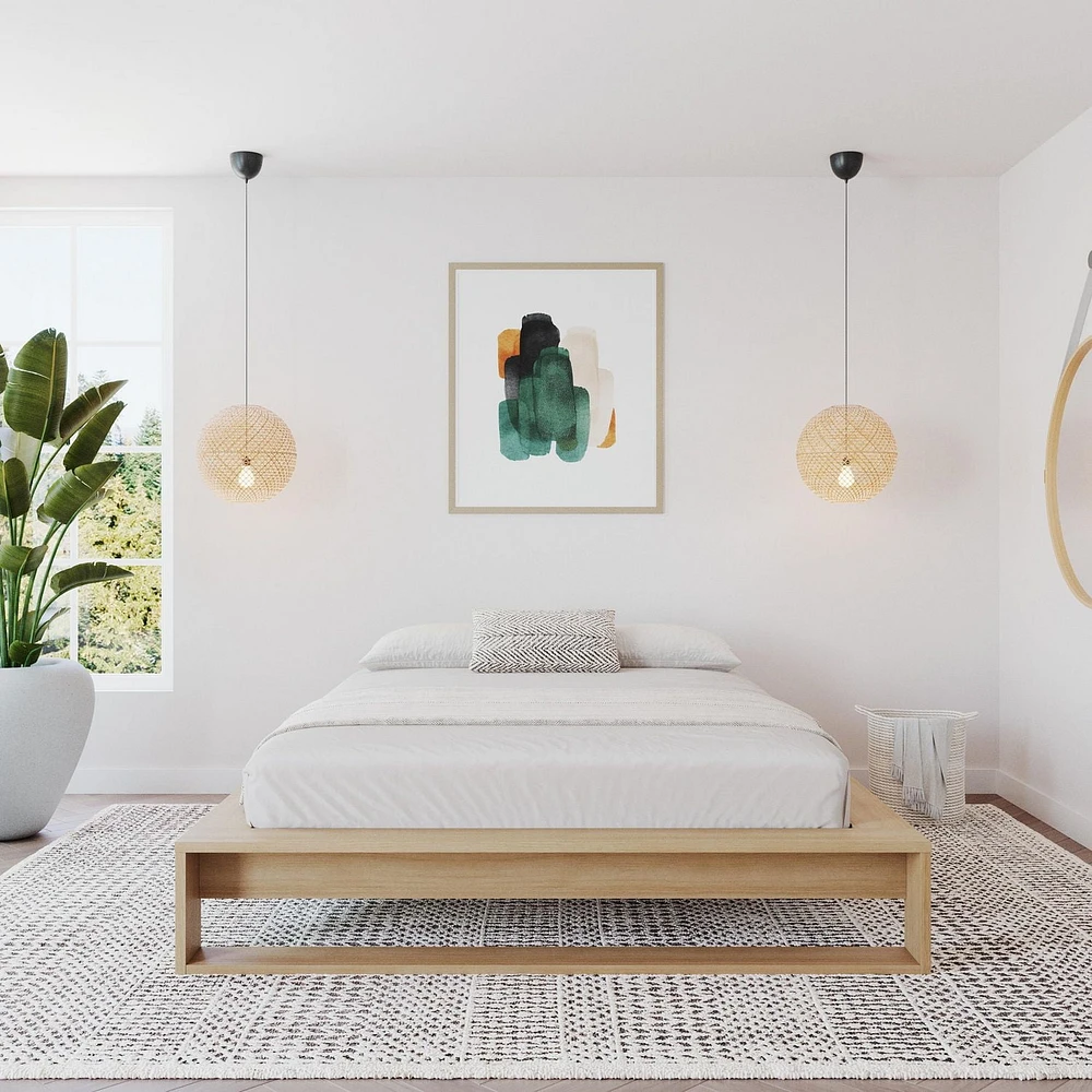 Lit plateforme Lido Queen Size avec lattes