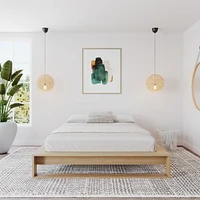 Lit plateforme Lido Queen Size avec lattes