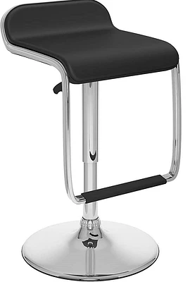 Nicer Furniture tabouret de bar courbe réglable en hauteur en blanc