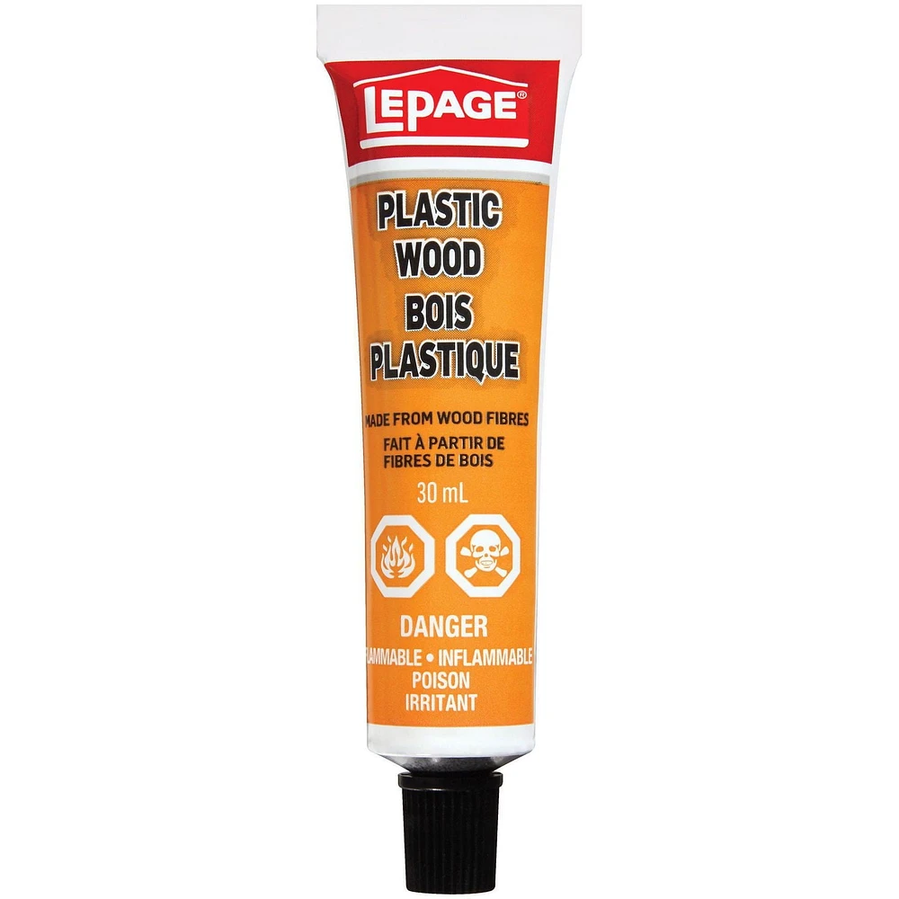 LePage Bois Plastique Bouche‐Pore, Havane Pale, 30 ml Tube Bouche‐Pore
