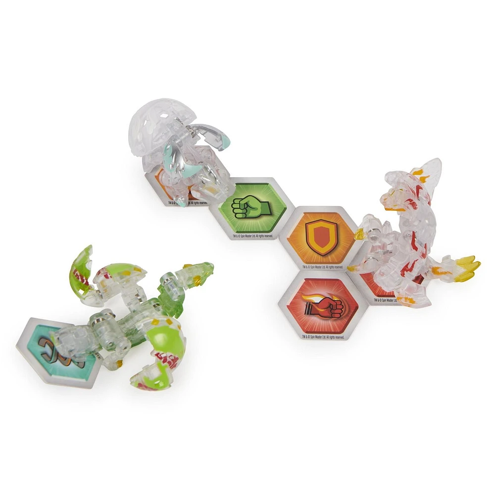 Bakugan Evolutions Starter Pack 3-Pack, Serpillious Ultra with Colossus and Neo Dragonoid, Collectible Action Figures