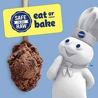 Pillsbury Pâte à biscuits aux pépites de Double chocolat, Prête à cuire 454 g, 12 Biscuits