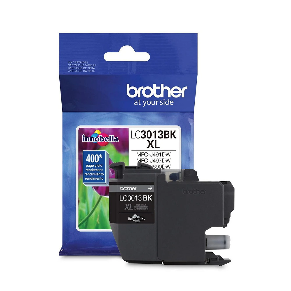 Brother LC3013BKS Cartouche d'encre noire, à très haut rendement Cartouche d’encre noire à haut rendement authentique LC3013BKS de Brother