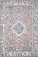 Rug Ease Aida Pink and Cream Area Rug
