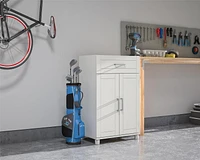 Callahan 24" 1 Drawer/2 Door Base Storage Cabinet, White