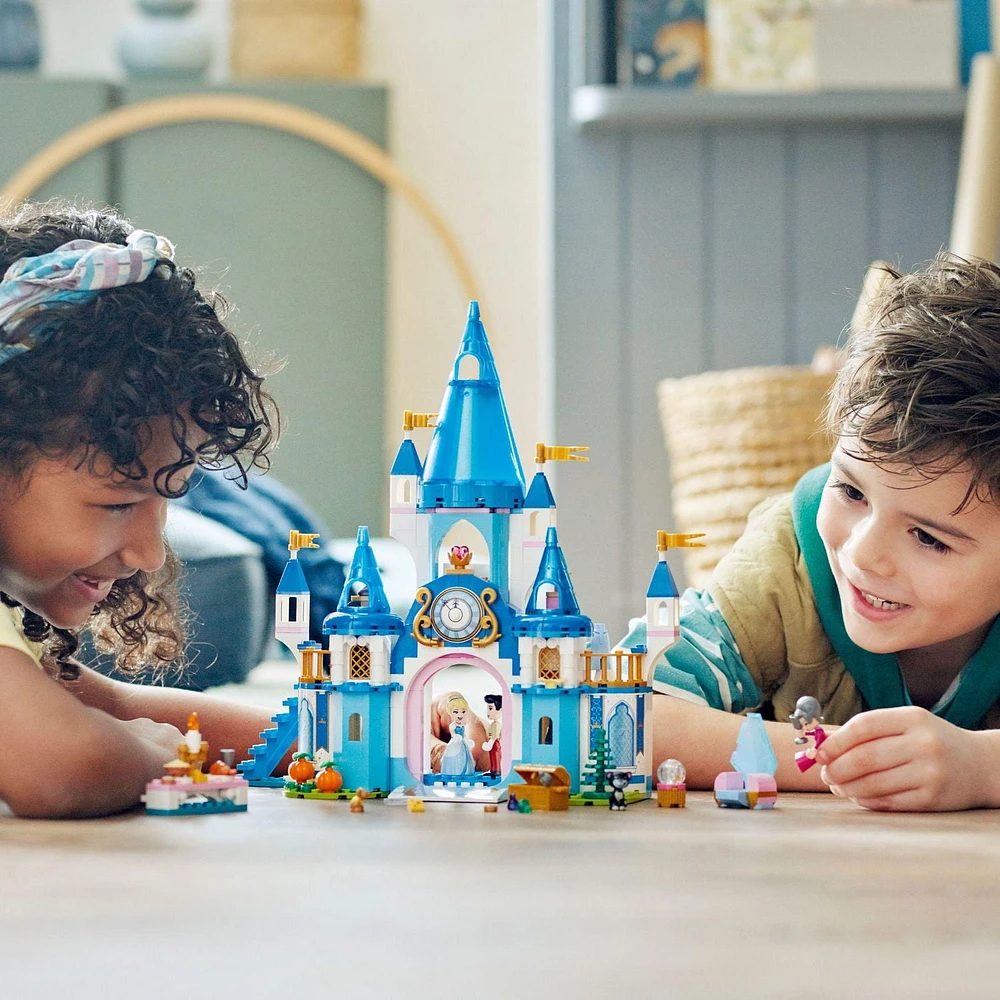 LEGO Disney Princess Le château de Cendrillon et du Prince charmant 43206 Ensemble de construction (365 pièces)