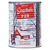 Sirop d'érable pur Foncé, Goût Robuste 540 ml